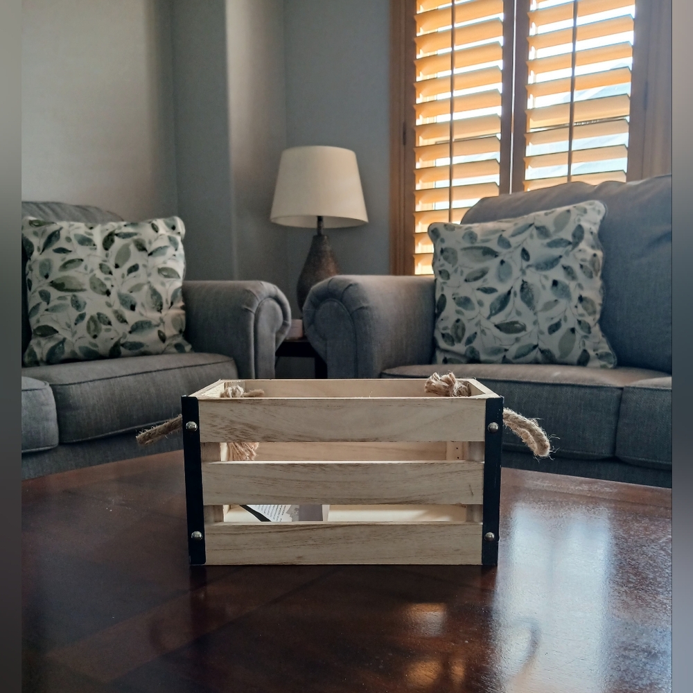 NWT Paulownia Wood Crate
